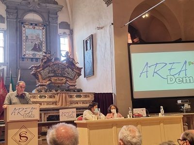 Franco Mirabelli all'incontro nazionale di AreaDem a Cortona