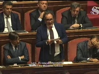 Intervento in Aula al Senato